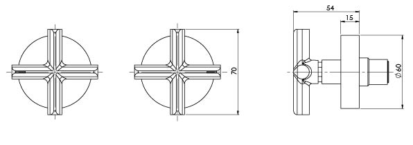Vivid Slimline Plus Wall Top Assemblies (Line Drawing)