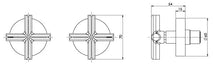 Vivid Slimline Plus Wall Top Assemblies (Line Drawing)