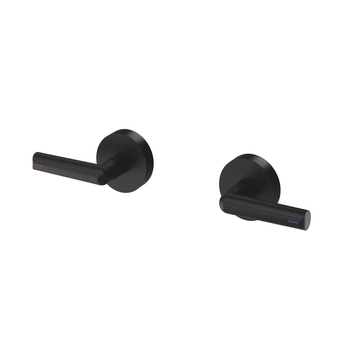 Vivid Slimline Plus Lever Wall Top Assemblies (Matte Black)