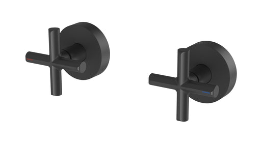 Vivid Slimline Plus Wall Top Assemblies 15mm Extended Spindles (Matte Black)
