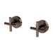 Vivid Slimline Plus Wall Top Assemblies 15mm Extended Spindles (Brushed Bronze)