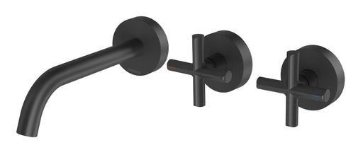 Vivid Slimline Plus Wall Bath/Basin Hostess Set (Matte Black)