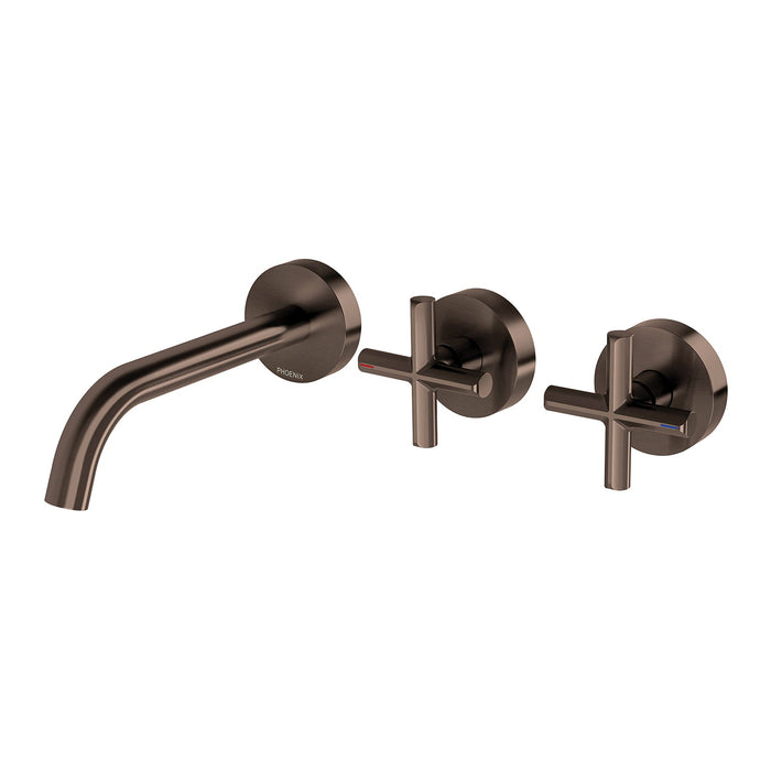 Vivid Slimline Plus Wall Bath/Basin Hostess Set (Brushed Bronze)