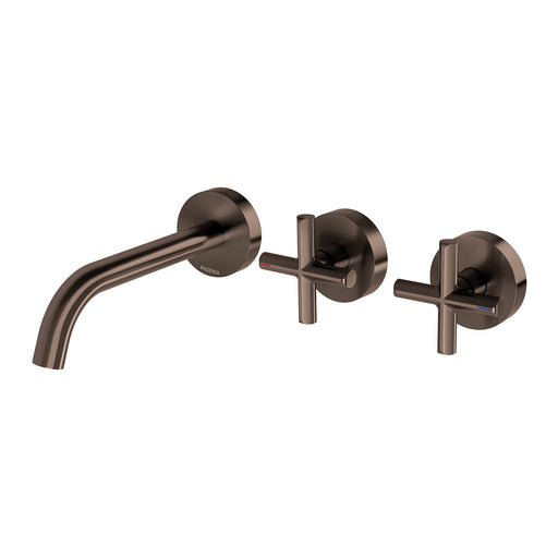 Vivid Slimline Plus Wall Bath/Basin Hostess Set (Brushed Bronze)