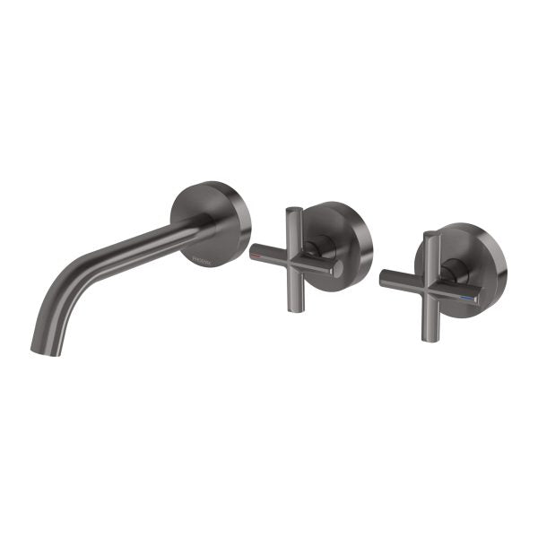 Vivid Slimline Plus Wall Bath/Basin Hostess Set (Brushed Carbon)