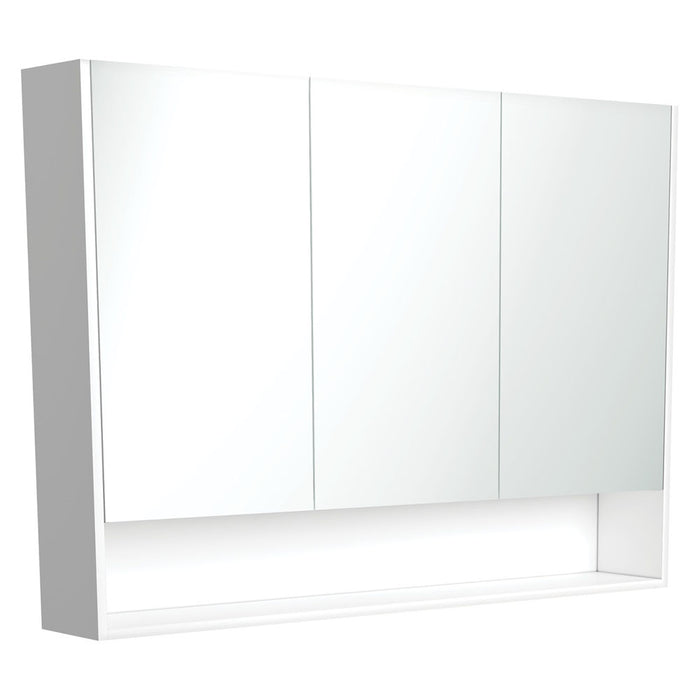 Fienza Mirror Cabinet with Display Shelf 1200mm (Gloss White)