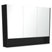 Fienza Mirror Cabinet with Display Shelf 1200mm (Satin Black)
