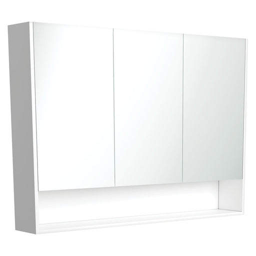 Fienza Mirror Cabinet with Display Shelf 1200mm (Satin White)