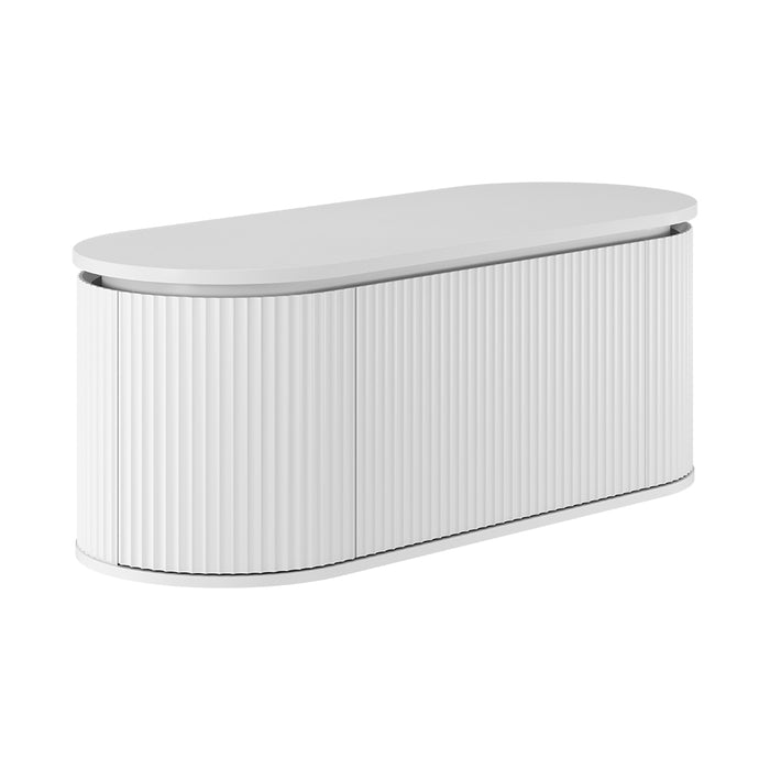 Fienza Empire Pill Vanity 1200 in Satin White