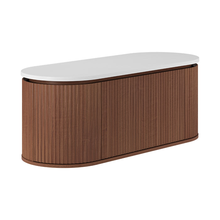 Fienza Empire Pill Vanity 1200 in Walnut