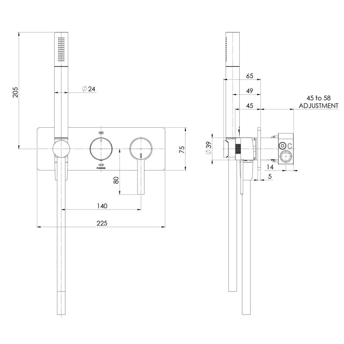 Specification Line Drawing