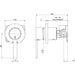 Lexi Shower / Wall Mixer (Chrome)