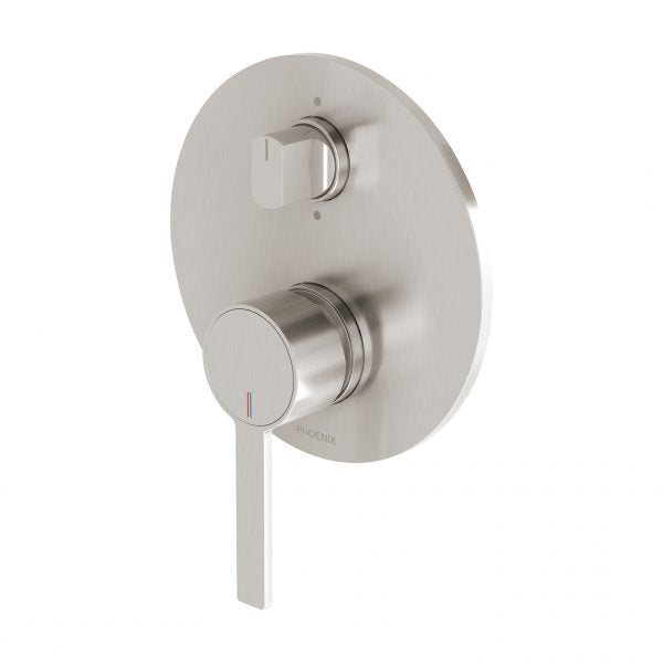 Lexi MKII Shower / Bath Diverter Mixer (Brushed Nickel)