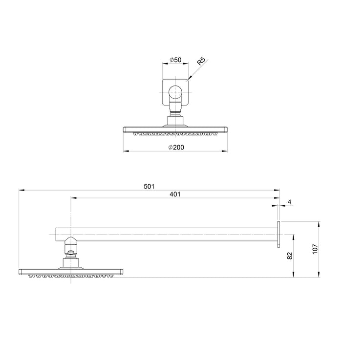 Specification Line Drawing