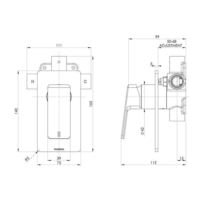 Specification Line Drawing