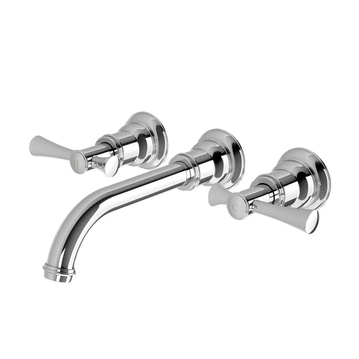 Cromford Wall Basin/Bath Tap Set (Chrome)