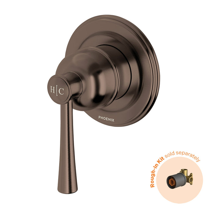 Cromford Shower/Wall Mixer Fit-off Kit  (Brushed Bronze)