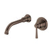 Cromford Wall Basin/Bath Tap Mixer Set (Brushed Bronze)