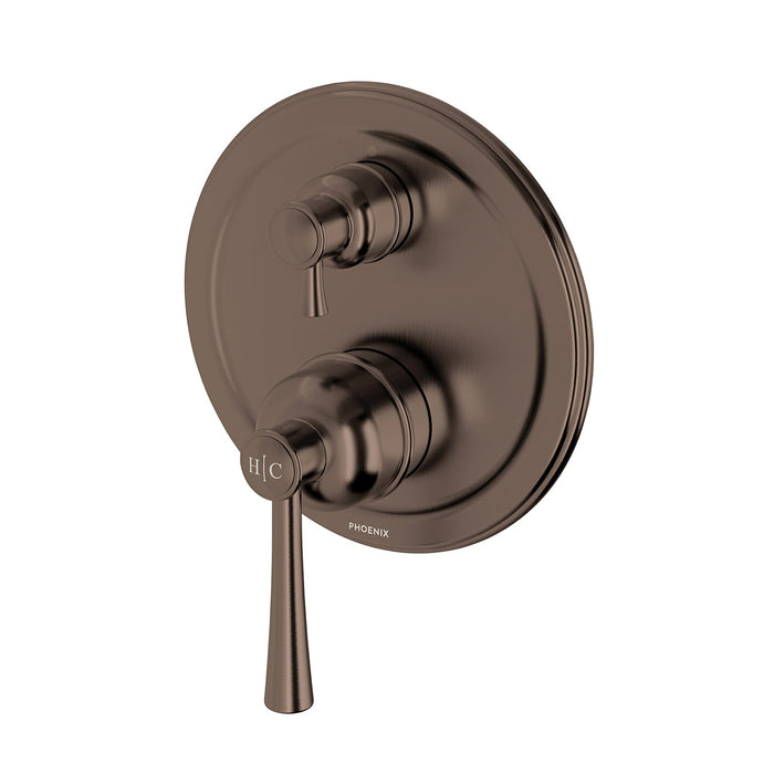 Cromford Wall Diverter Mixer (Brushed Bronze)