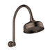 Cromford High Rise Shower Arm & Rose  (Brushed Bronze)