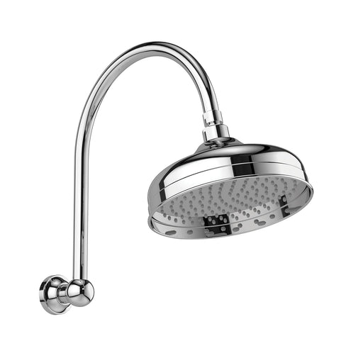 Cromford High Rise Shower Arm & 210mm Rose (Chrome)