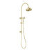 Cromford Twin Shower with 210mm Overhead Rose (Brushed Gold)