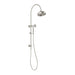Cromford Twin Shower with 210mm Overhead Rose (Brushed Nickel)