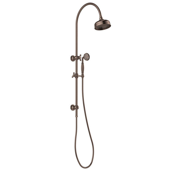 Cromford Twin Shower (Brushed Bronze)