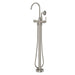 Cromford Floor Bath Mixer with Handshower (Brushed Nickel)