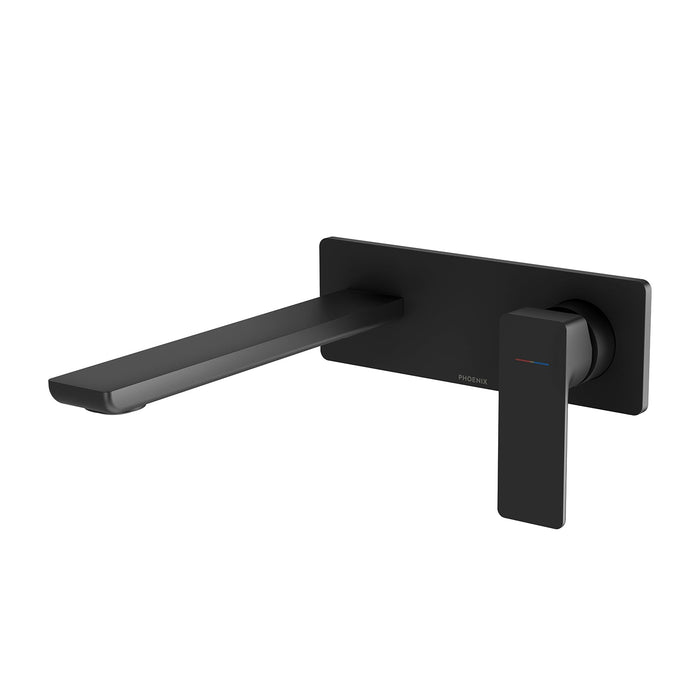Gloss MkII Wall Basin/Bath Mixer Set (Matte Black)