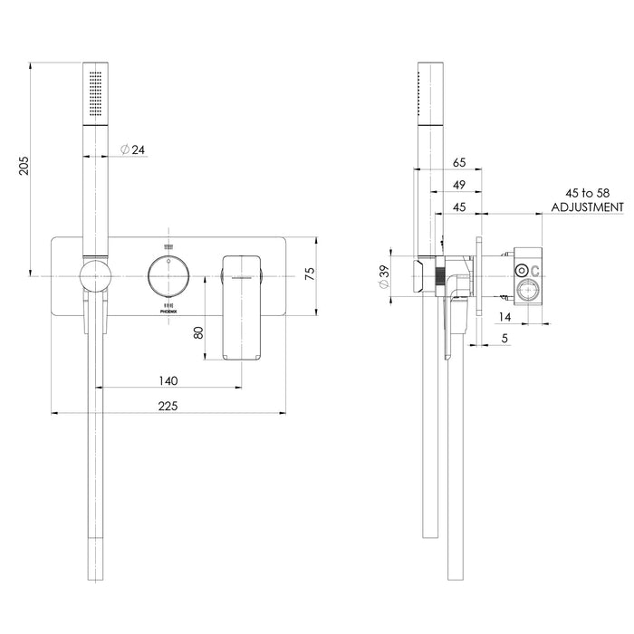 Specification Line Drawing