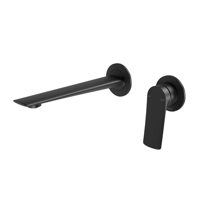 Kusabi Wall Basin/Bath Mixer Set (Matte Black)