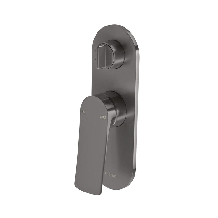 Kusabi Shower/Wall Mixer w/Diverter (Gun Metal)