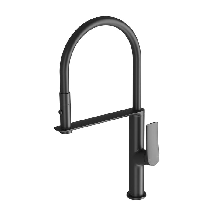 Kusabi Flexible Hose Sink Mixer 200mm (Matte Black)