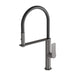 Kusabi Flexible Hose Sink Mixer 200mm (Brushed Carbon)