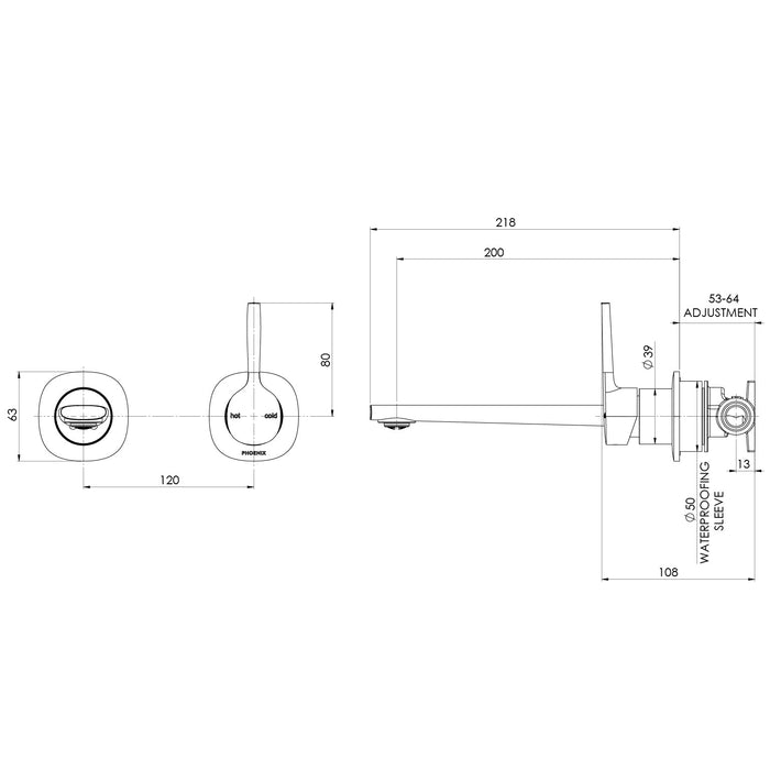 Specification Line Drawing