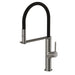 Vask Flexible Hose Sink Mixer 200mm (Brushed Carbon)