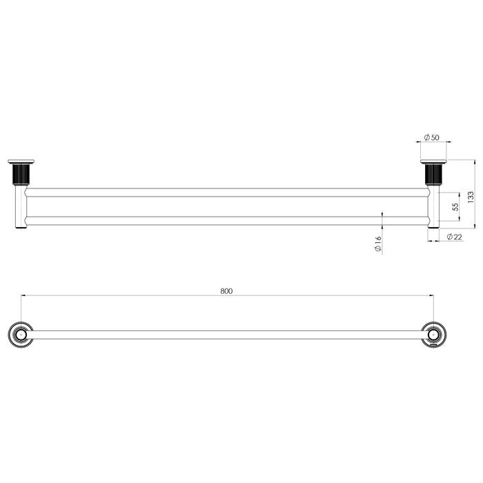 Specification line drawing