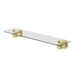 Wiltern Glass Shelf 450mm (Brushed Gold)