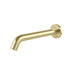 Vivid MkII Wall Basin/Bath Spout 240mm Curved (Brushed Gold)