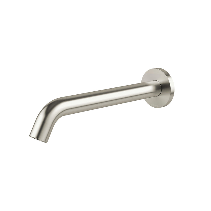 Vivid MkII Wall Basin/Bath Spout 240mm Curved (Brushed Nickel)