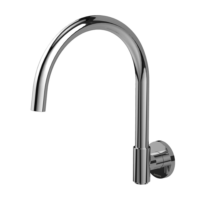 Vivid MkII Wall Sink Outlet 200mm Gooseneck (Chrome)