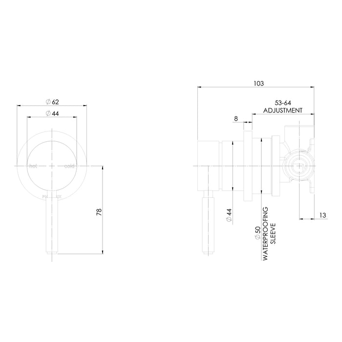 Specification Line Drawing