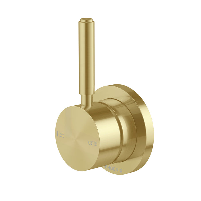 Vivid MkII Wall Mixer Pin Up (Brushed Gold)