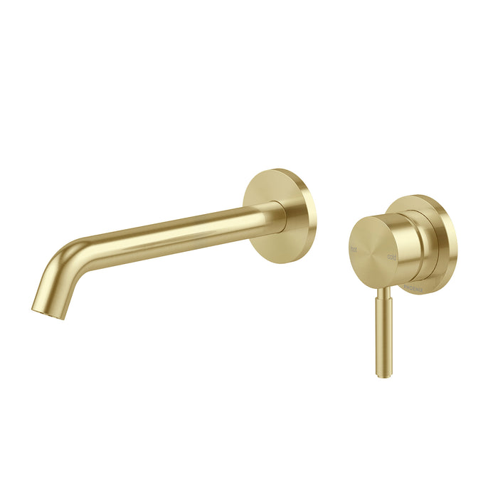 Vivid MkII Wall Basin/Bath Mixer Set Pin Down (Brushed Gold)