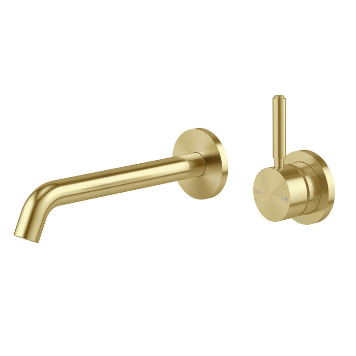 Vivid MkII Wall Basin/Bath Mixer Set Pin Up (Brushed Gold)
