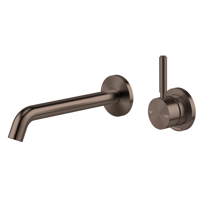Vivid MkII Wall Basin/Bath Mixer Set Pin Up (Brushed Brass)