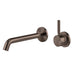 Vivid MkII Wall Basin/Bath Mixer Set Pin Up (Brushed Brass)