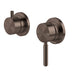 Vivid MkII Wall Mixer Pin Down with Diverter Switch (Brushed Bronze)