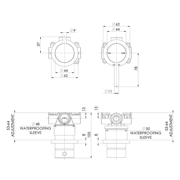 Specification Line Drawing